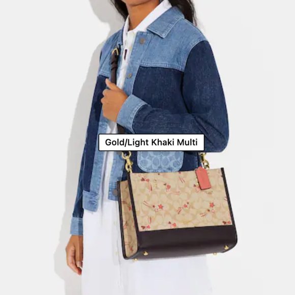 Dempsey Carryall In Signature Canvas With Heart And Star Print ck573 - Picture 5 of 5